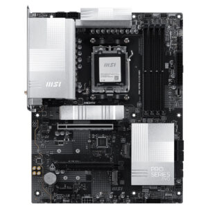 MSI PRO X870E-S EVO WIFI anakart, DDR5 RAM, AM5 soket, M.2 ve HDMI çıkışlarıyla yüksek performans ve geniş bağlantı seçenekleri sunar. ATX form faktöründe, oyun ve profesyonel kullanım için ideal.