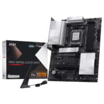 MSI PRO X870E-S EVO WIFI Anakart, AM5 soketli, DDR5 RAM, M.2 SSD, HDMI ve USB4 bağlantı özellikleriyle yüksek performans sağlar. Gaming ve profesyonel kullanımlar için ideal.