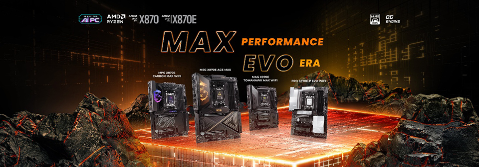Msi, Yeni Amd X870e Max & Evo Anakart Serisini Tanıttı