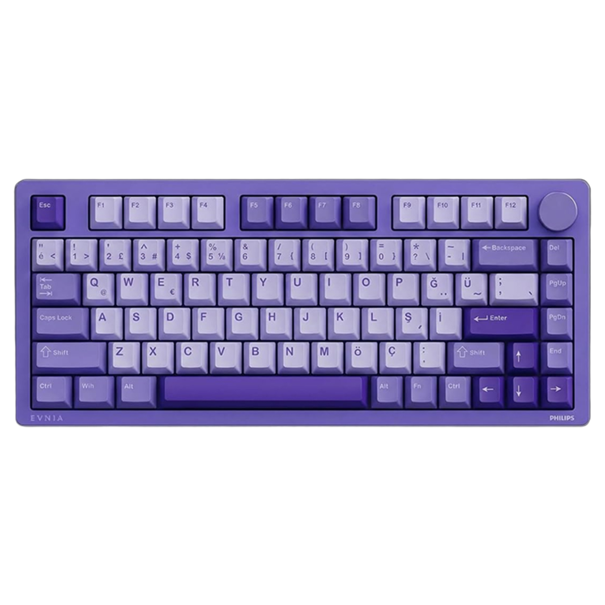 Philips Evnia Spk8618uprh 38 Mor U Purple Switch Hotswap Rgb Kablosuz Turkce Mekanik Gaming Klavye 1