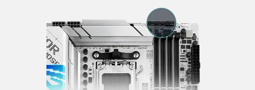 ROG Strix X870-A Gaming WiFi ASUS ROG Strix X870-A Gaming WiFi Anakart ve Kontrol Paneli, DDR5 8000MHz (OC) hızında, AM5 soketli, M.2 ve HDMI çıkışlı, ATX form faktörlü yüksek performanslı anakart.