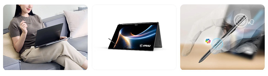 MSI PRESTIGE 14 FLIP AI+ D3MTG-038TR Laptop – Copilot Düğmesine Basın