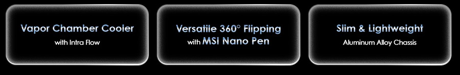 MSI PRESTIGE 14 FLIP AI+ D3MTG-038TR Laptop – Intra Flow destekli Buhar Odası Soğutma Çözümü MSI Nano Kalem ile Çok Yönlü 360°