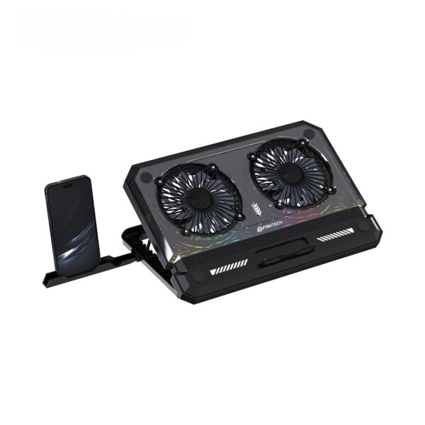 Fantech Nc21 Rgb 2 Fanlı 8 Kademeli Yükseklik Ayarı Notebook Soğutucu Stand 2
