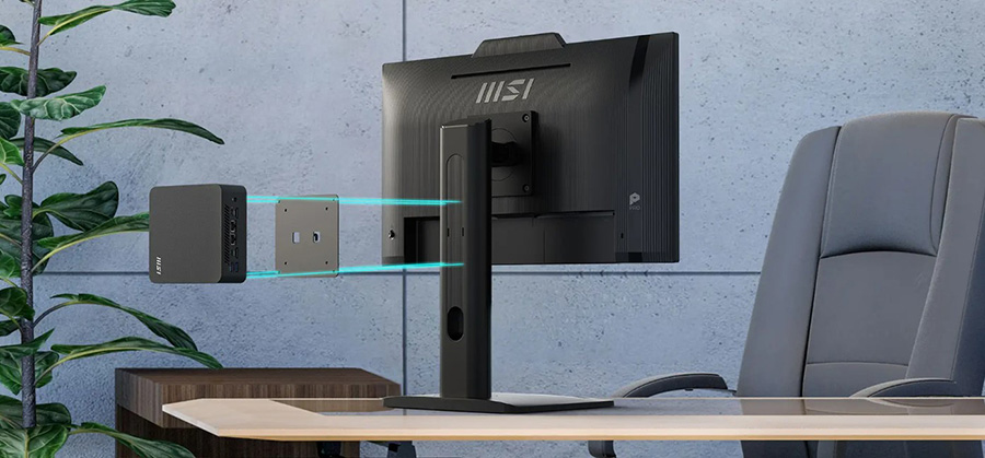 MSI PRO MP272PMG 27 inç 120Hz 1ms Pivot Monitör – Mini PC Montajı İçin Uygun Tasarım
