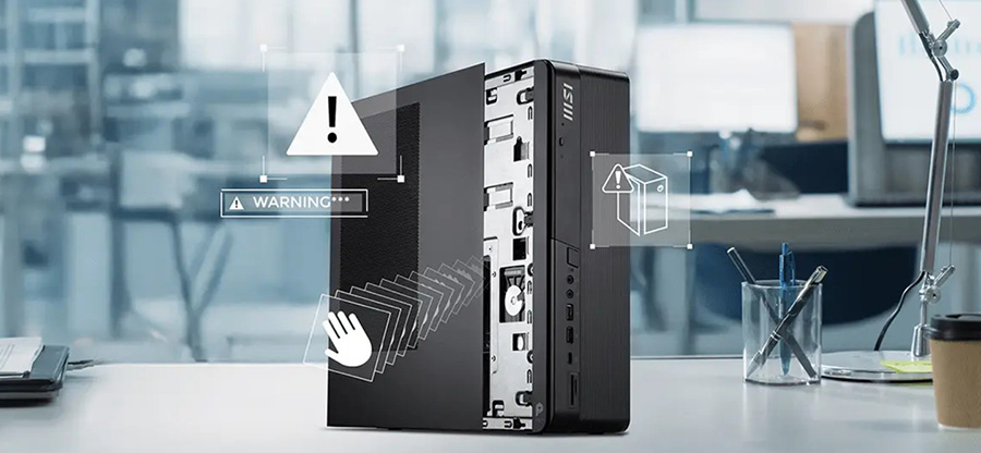 MSI PRO DP80 A14G-004EU Masaüstü Bilgisayar – KASA AÇIK UYARISI