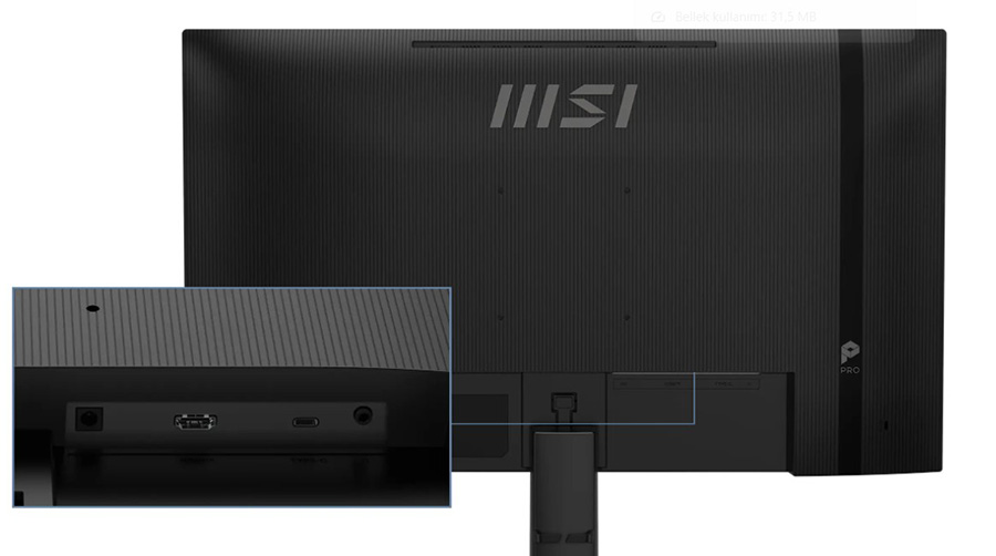 MSI PRO MP272 E14C 27 inç. IPS Monitör – Firmware Güncellemeleri