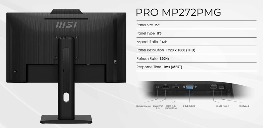 MSI PRO MP272PMG 27 inç 120Hz 1ms Pivot Monitör – Enerji Tasarrufu ENERJİ TASARRUFU MODU ENERGY STAR 8.0, görsel 18