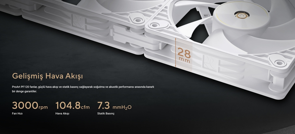 PROART PF120 FAN 3IN1 - BEYAZ PROART PF120 FAN 3IN1 - BEYAZ
