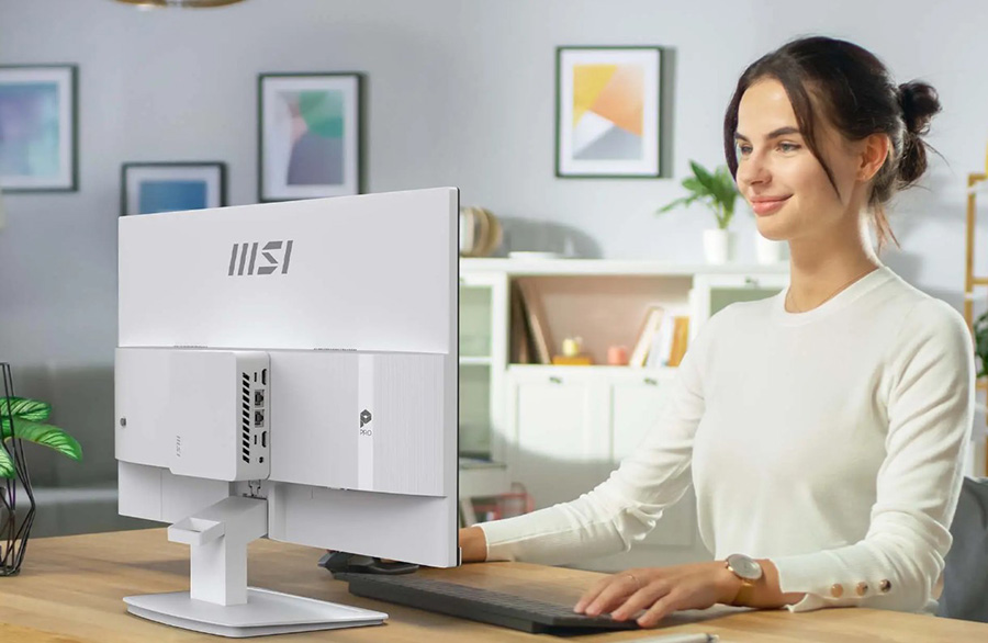 MSI PRO MP241W E14V 23.8 inç Beyaz Monitör – VESA Montaj Kolaylığı