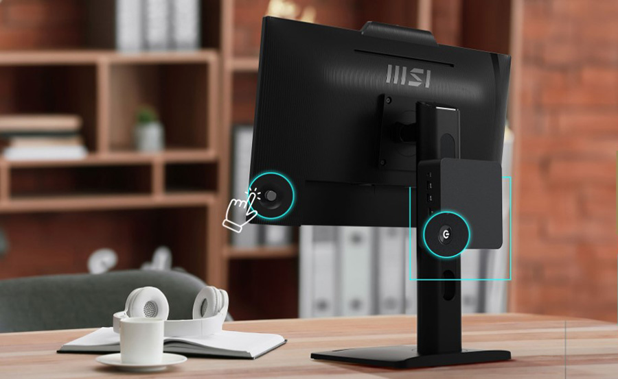 MSI PRO MP272PMG 27 inç 120Hz 1ms Pivot Monitör – İki Cihazı Birden Zahmetsizce Açın