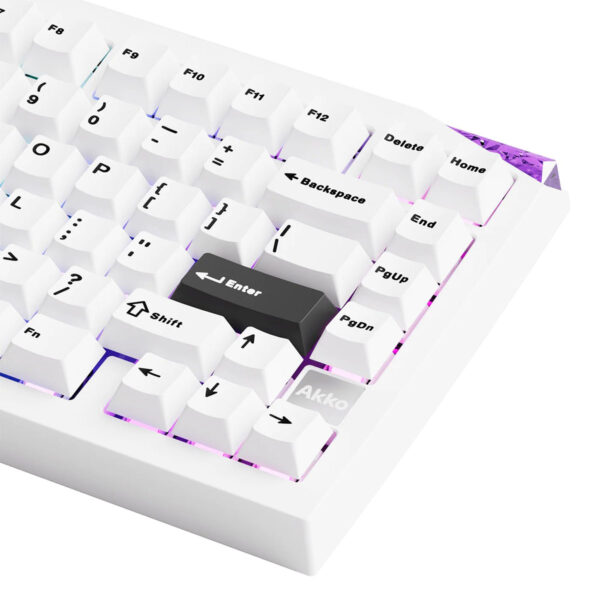 Akko Mineral 01 Via Stellar Rose Switch Hotswap Rgb Kablosuz İngilizce Gaming Klavye 5