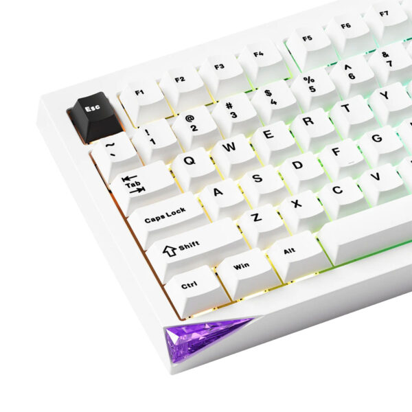 Akko Mineral 01 Via Stellar Rose Switch Hotswap Rgb Kablosuz İngilizce Gaming Klavye 7