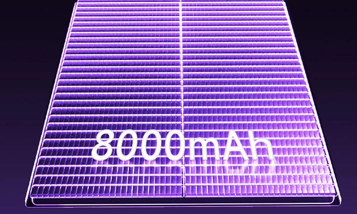 Dahili 8000mAh Batarya