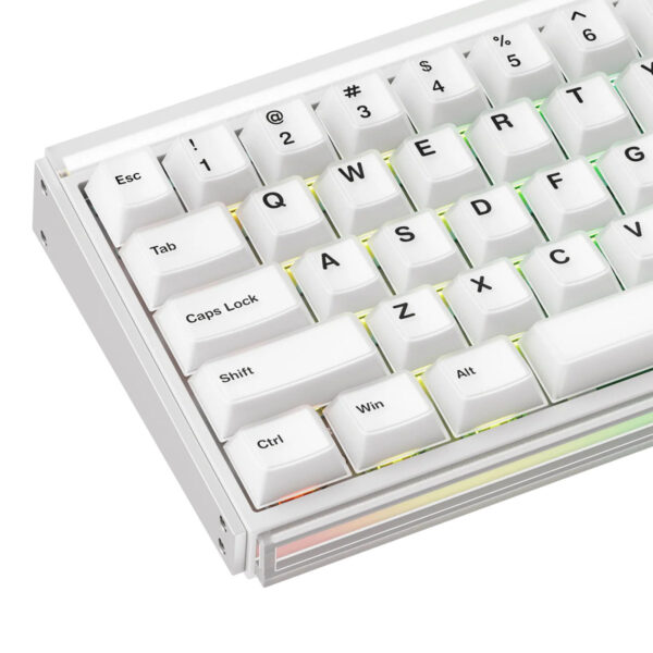 Akko Ray68 He White Astroaim Magnetic Switch 8k Hz Hall Effect Hotswap Argb Kablosuz İngilizce Mekanik Gaming Klavye 4