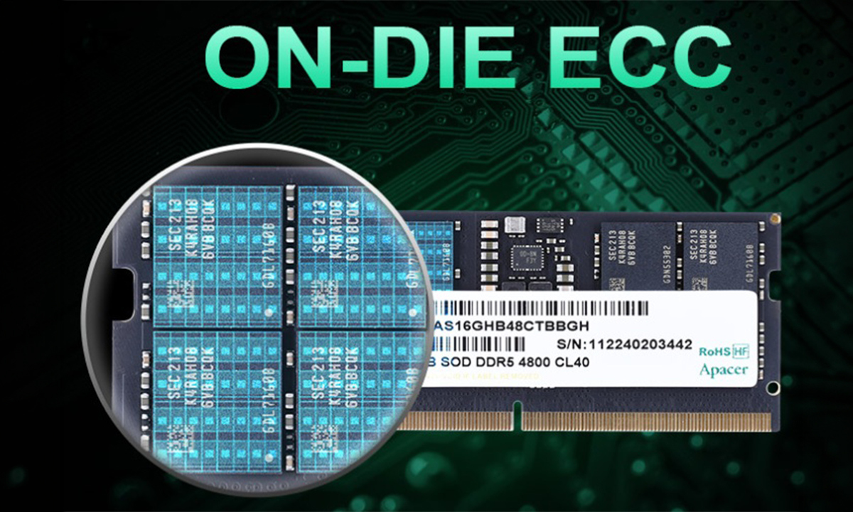 On-die ECC desteği ile kararlılığı artırır