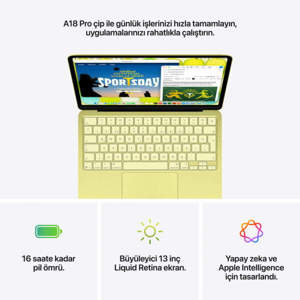 Apple Macbook Neo A18 Pro 6 Cekirdek Cpu 5 Cekirdek Gpu 8gb Ram 256gb Ssd 13 Inc Pastel Pembe Laptop Mhfh4tu A 9