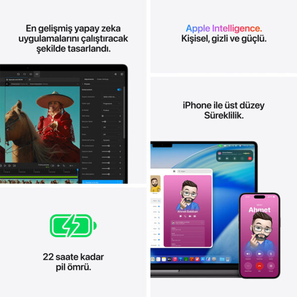 Apple Macbook Pro M5 Max 18 Çekirdek Cpu 32 Çekirdek Gpu 36gb Ram 2tb Ssd 16 İnç Gümüş Laptop (mge74tua) 7