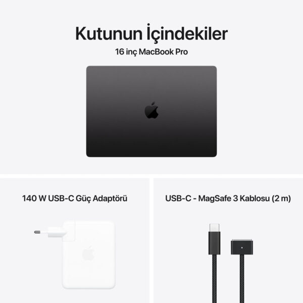 Apple Macbook Pro M5 Max 18 Çekirdek Cpu 32 Çekirdek Gpu 36gb Ram 2tb Ssd 16 İnç Uzay Siyahı (mged4tua) 8