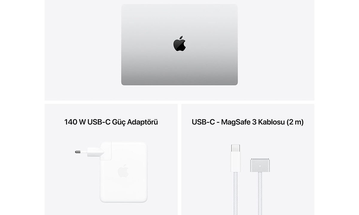 140W Güç Adaptörü ve MagSafe 3 Şarj Kablosu