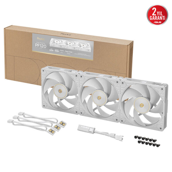Asus Proart Pf120 Pwm 120mm Beyaz 3lu Kasa Fani 20