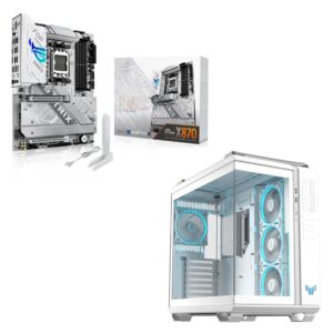 Asus Rog Strix X870 A Gaming Wifi Anakart + Asus Tuf Gaming Gt502 Horizon Argb Beyaz Gaming Kasa 1