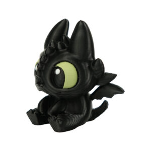 Ejderhanı Nasıl Eğitirsin Toothless Dişsiz Siyah Mini Özel Figür (3 4 Cm ) 2