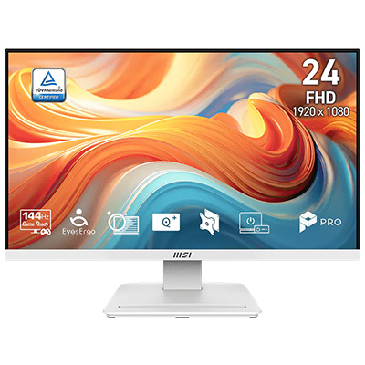 MSI PRO MP241W E14V 23.8 inç Beyaz Monitör – görsel 1