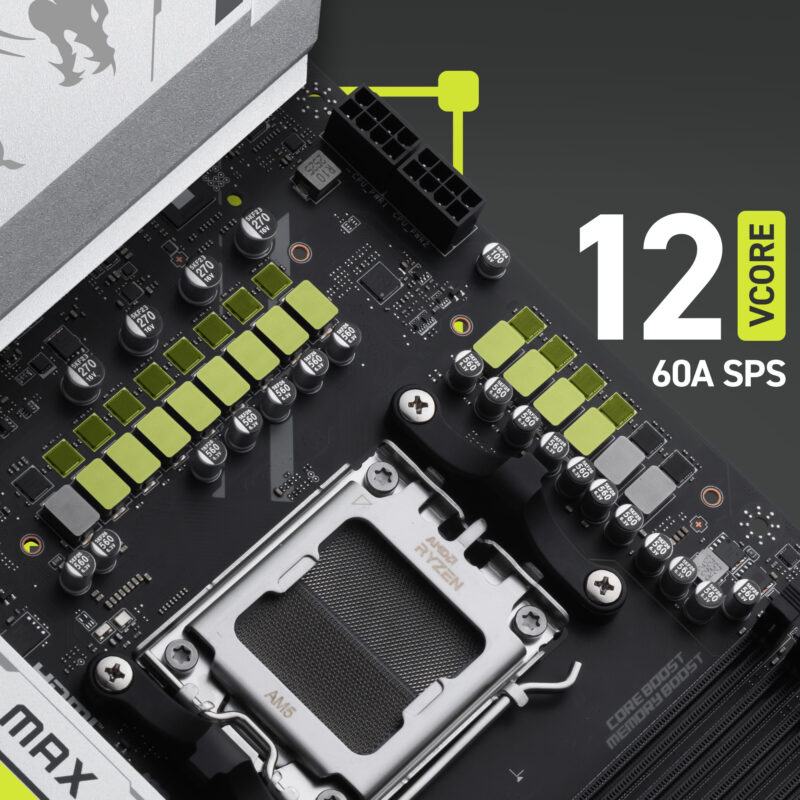 MSI MAG X870E GAMING MAX WIFI anakart, DDR5, AM5 soket, M.2, HDMI, USB4, ATX, yüksek performanslı oyun ve işlemci destekli anakart.