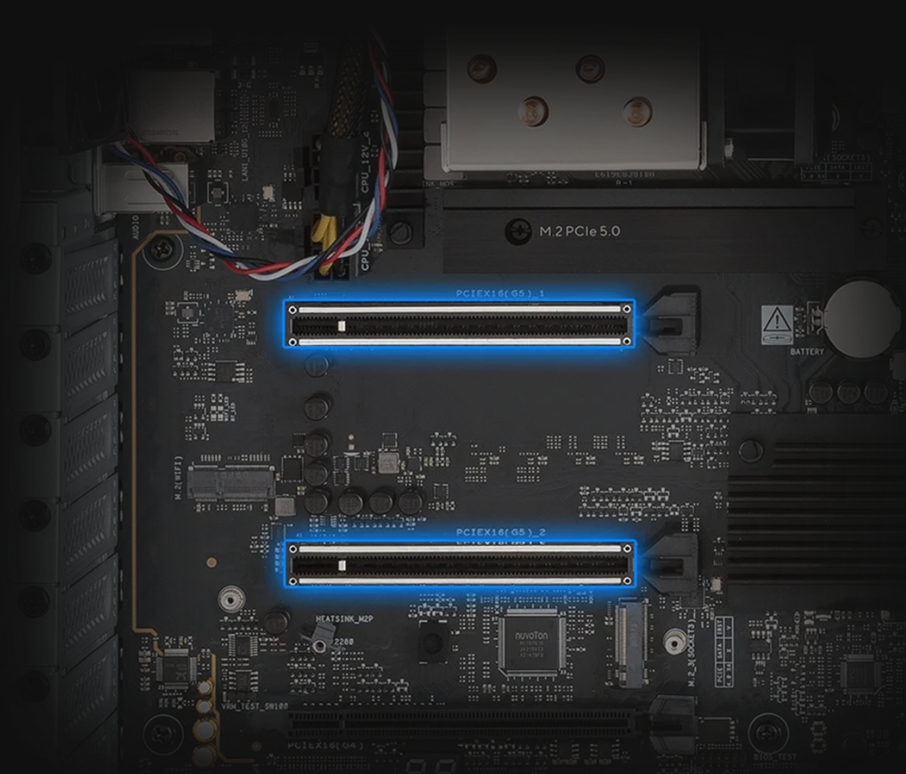 ASUS ExpertCenter Pro ET500I W8U95080W Intel Core Ultra 9-285K NVIDIA RTX 5080 16GB GDDR7 128GB DDR5 2TB M.2 SSD FreeDos Masaüstü İş İstasyonu h4