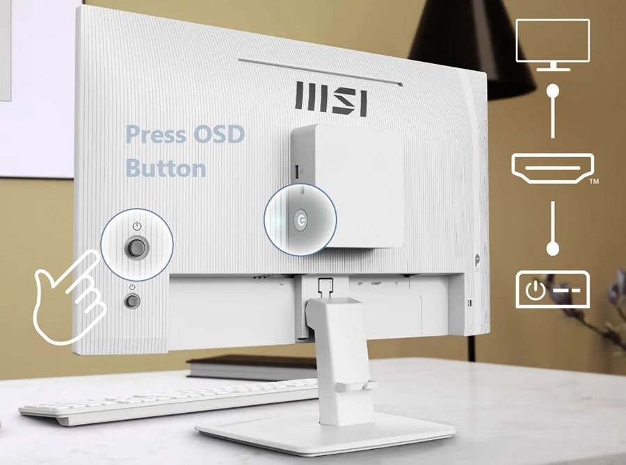 MSI PRO MP273W E14A 27 inç Monitör – MSI Power Link Desteği