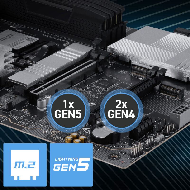MSI PRO X870E-S EVO WIFI anakart, DDR5 ve AM5 soketli, M.2 ve HDMI bağlantılı, yüksek performanslı ve güncel teknolojilere uygun anakart.