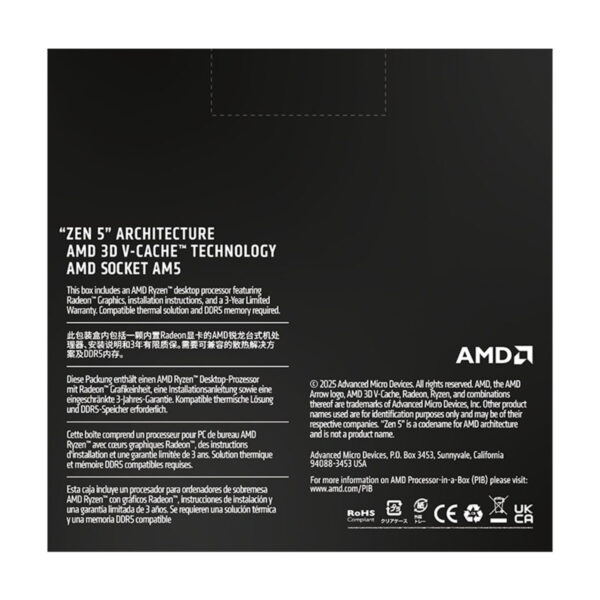 Amd Ryzen 9 9950x3d2 Dual Edition 5.6ghz 16 Çekirdek 192mb Önbellek Am5 4nm İşlemci 4