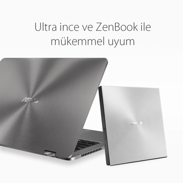 Asus Zendrive U9m Sdrw 08u9m U Silver M Disc Destekli Harici Ultra Ince Dvd Yazici 10