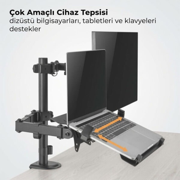 Brateck 17 32 Inç Uyumlu İki Kollu Monitör Laptop Kolu (ldt66 C024ml) 3