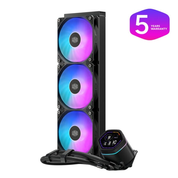 Cooler Master MasterLiquid Core Nex ARGB 360mm, Intel ve AMD uyumlu, RGB aydınlatmalı yüksek performanslı sıvı soğutucu. İşlemci sıcaklıklarını etkin şekilde düşürerek sistem stabilitesini artırır.