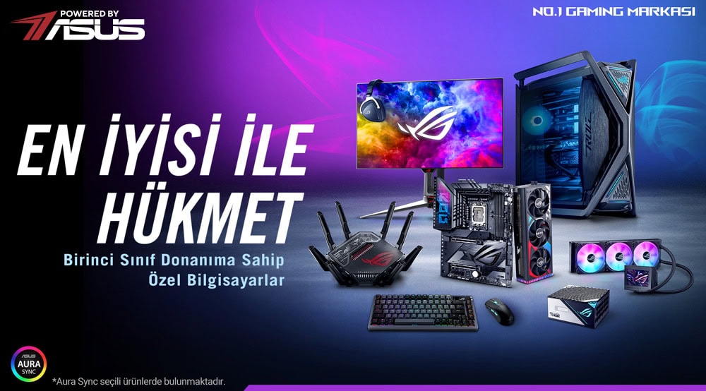 POWERED BY ASUS ELITE-ASTRAL5090 sistemli yüksek performanslı oyun bilgisayarı, AMD Ryzen 9 9950X3D, ASUS ROG Astral LC GeForce RTX 5090 OC, 32GB RAM, 4TB SSD ile en iyi oyun deneyimi sağlar.