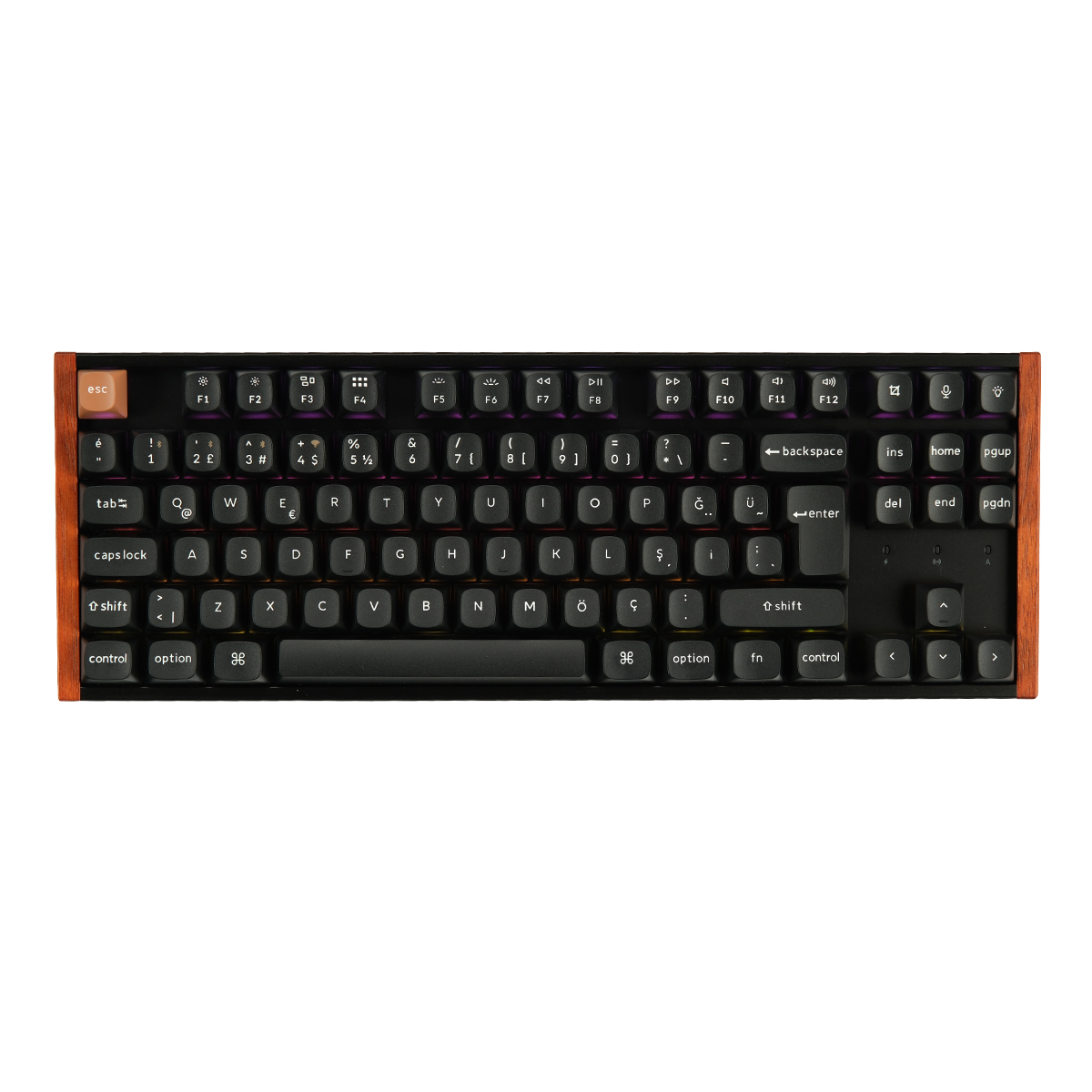 Keychron K8 He Special Edition Siyah Gateron Magnetic Nebula Manyetik Switch Hall Effect Rgb Kablosuz Hotswap Türkçe Gaming Klavye (k8h F1 Tr) 1
