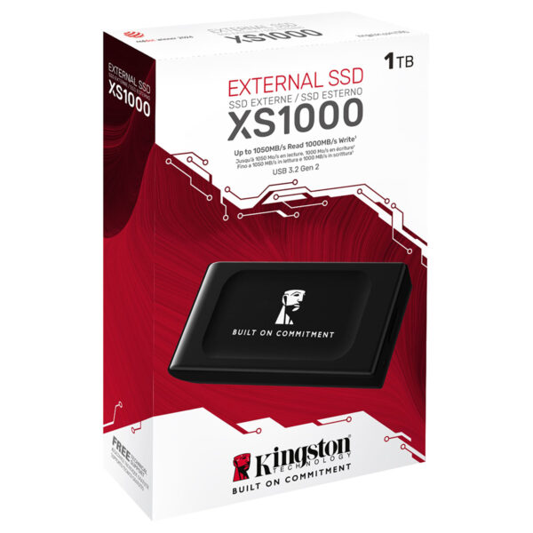 Kingston Xs1000 1tb Usb 3 2 Gen 2 Okuma 1050mb Yazma 1000mb Tasinabilir Harici Ssd Sxs1000 1000ga 3