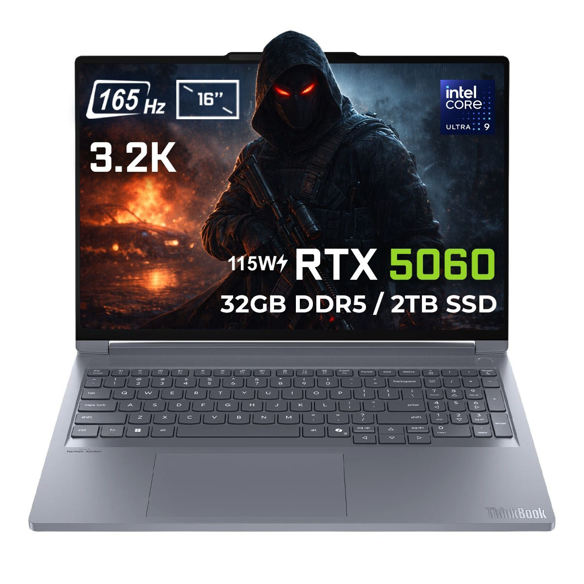 Lenovo Thinkbook 16p G6 Iax Intel Core Ultra 9 275hx Geforce Rtx5060 8gb 115w 32gb Ddr5 2tb Ssd 16 Inç 3.2k 165hz Ips Freedos Gaming Laptop (21r0001jtxv1) 1