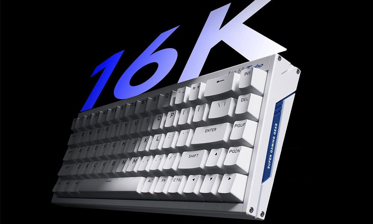 Yüksek performanslı MCHOSE Ace 68 Turbo Esports RGB klavye, 16K Hz Hall Effect sensör ve manyetik anahtarlar ile hızlı ve hassas oyun deneyimi sağlar.