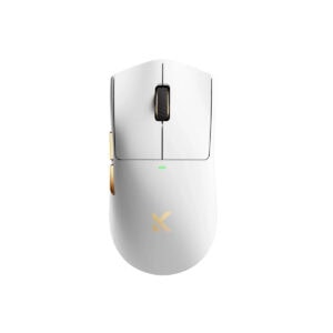 MCHOSE K7 Ultra Beyaz Altın 8K Hz kablosuz oyuncu mouse, yüksek hassasiyet ve hızlı tepki süresi ile oyun performansını artırır. Şık tasarımı ve kablosuz özgürlüğü ile öne çıkar.