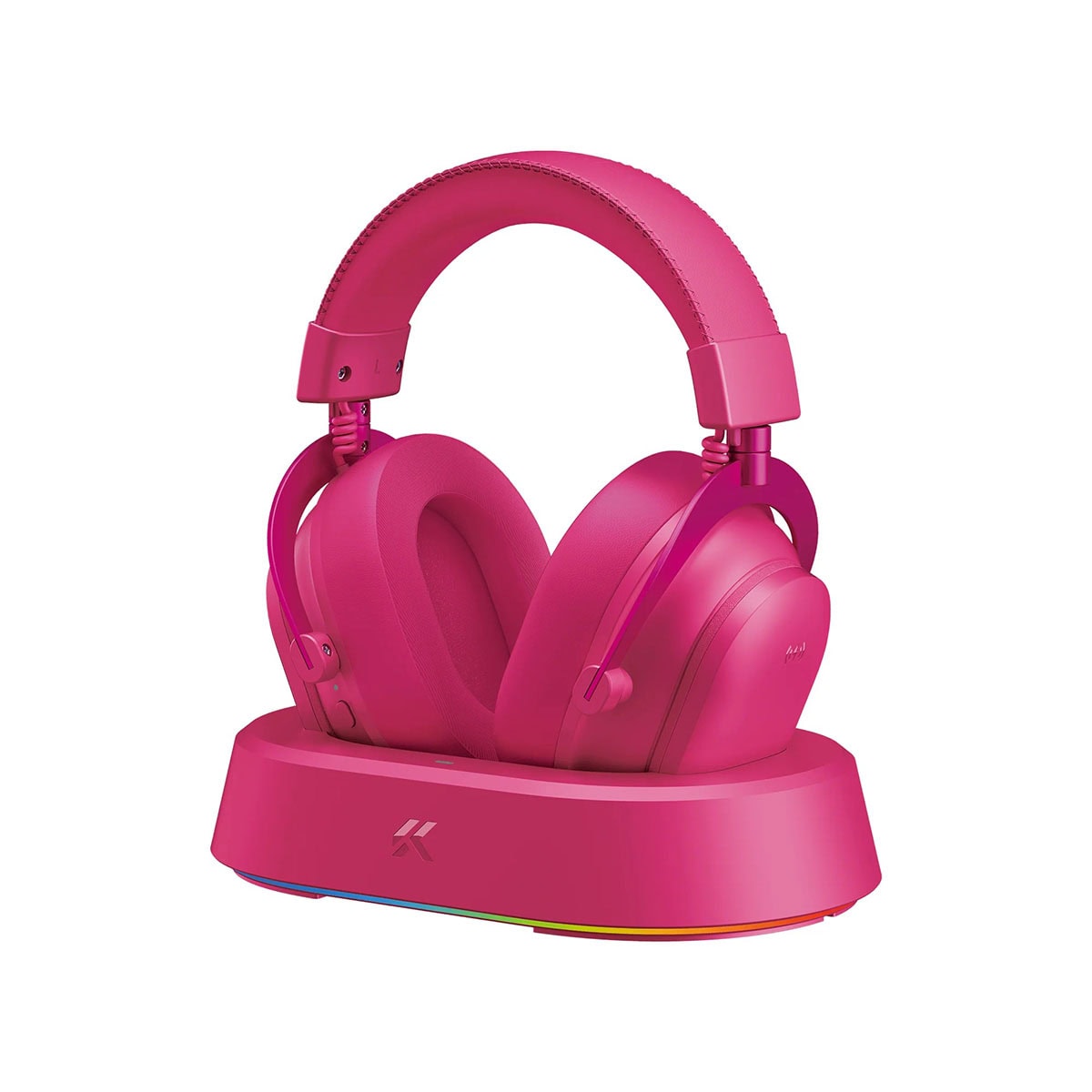 MCHOSE V9 Turbo Berry Red 7.1 Surround Kablosuz Gaming Kulaklık, yüksek ses kalitesi ve rahat tasarımıyla oyun deneyimini artırır.