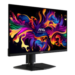 MSI MAG 271QP QD-OLED 26.5 inç oyun monitörü, 280Hz yenileme hızı, 0.03ms tepki süresi, 2K WQHD çözünürlük ve Adaptive Sync teknolojisi ile yüksek performans sağlar.