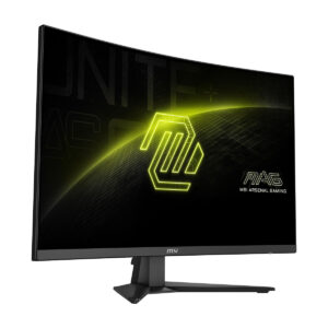 Yüksek performanslı MSI MAG 321CQF 31.5 inç 2K WQHD kavisli oyun monitörü, 180Hz yenileme hızı ve 0.5ms tepki süresi ile akıcı oyun deneyimi sağlar.