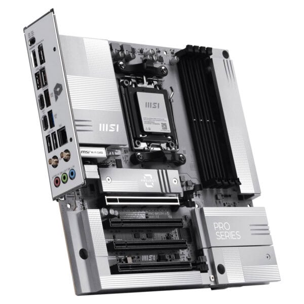 MSI PRO B850M-A WIFI DDR5 Soket AM5 Anakart, M.2 ve HDMI çıkışlı, Wi-Fi destekli, yüksek performanslı mATX anakart.