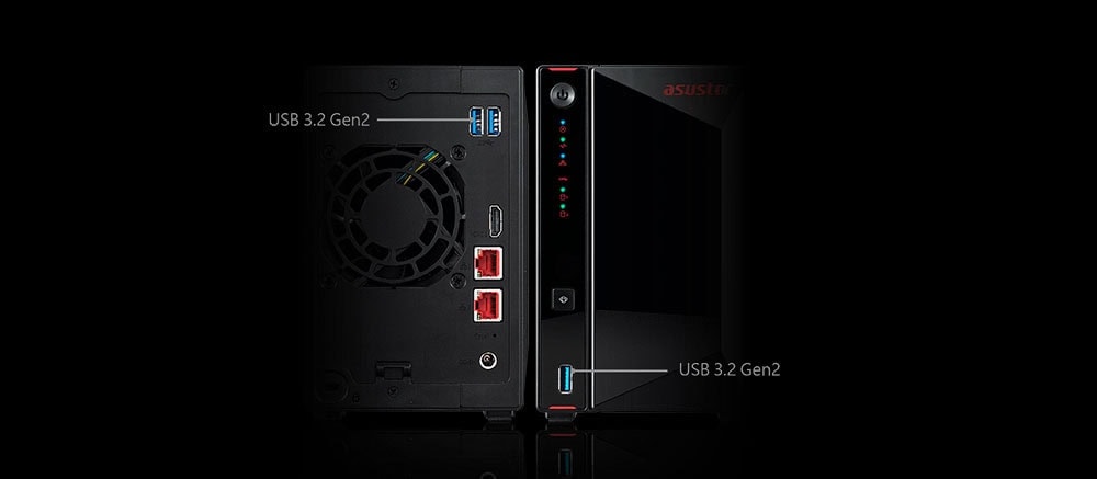 AS5402T Yüksek performanslı mini bilgisayar ve NAS cihazı portları, USB 3.2 Gen2 ve SSD bağlantısı, gelişmiş soğutma fanı, çoklu bağlantı seçenekleri ile güçlü ve güvenilir çok amaçlı bilgisayar önerisi.
