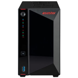 Asustor NIMBUSTOR 2 Gen2 (AS5402T) NAS, Intel Celeron N5105 işlemcisi ve 4GB RAM ile yüksek performans sağlar. 2.5GbE bağlantı desteği ve çift yuvalı tasarımıyla veri depolama