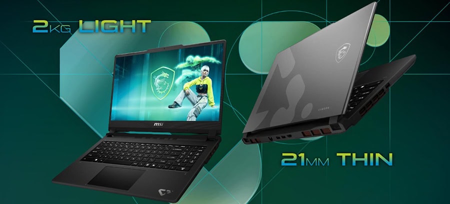 Yüksek performanslı gaming laptopu, 21 mm ince ve hafif tasarımıyla dikkat çekiyor. Güçlü donanımı ve şık görünümüyle oyun tutkunlarının tercihidir.