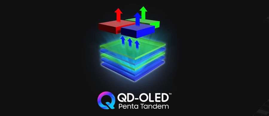 QD-OLED Penta Tandem teknolojisiyle geliştirilmiş yüksek çözünürlüklü ekran, renk doğruluğu ve kontrast oranlarıyla öne çıkar.